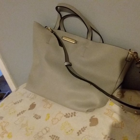 New grey Topshop Shopper faux leather bag in size large - Picture 2 of 5